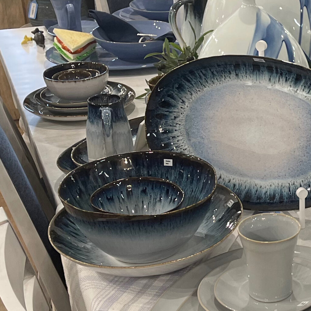 Blue and White Bowl Set