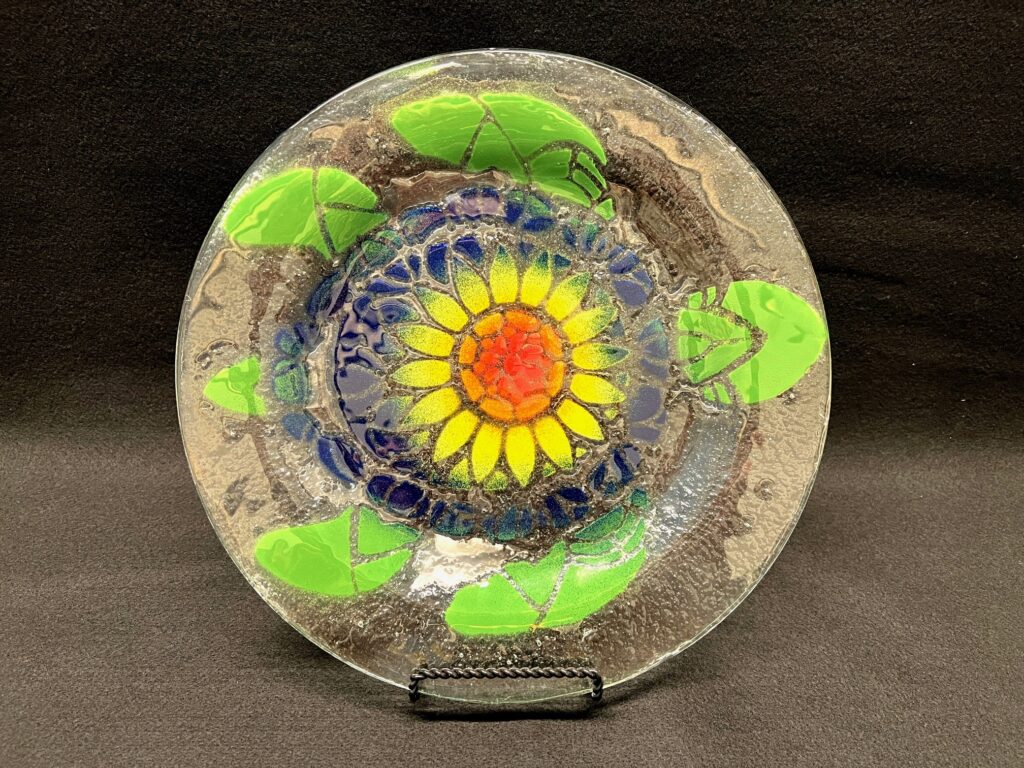 Featuring Katie Bruggner's creative artwork in glass