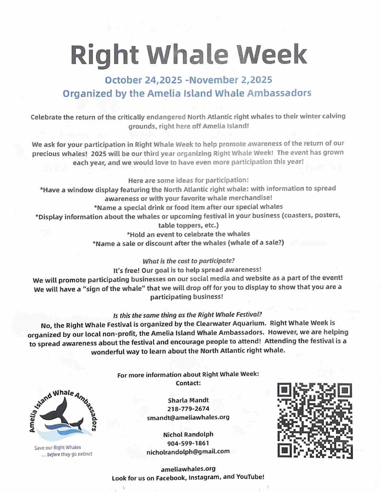 Right Whale week
